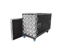 ATA Flight Transport Road Case with Wheels For 20 Tripod Microphone Stands