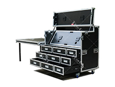 aluminum computer flight case amp rack dj case with drawer flight case production work box with drawers