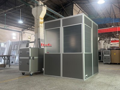 Lightweight Simultaneous Two Person Interpreter Booths Full Size Translation Booth for Conference System