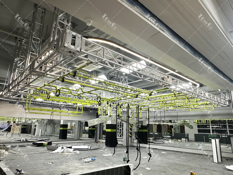 Custom New Elevated Ninja Warrior Courses for Indoor Playground