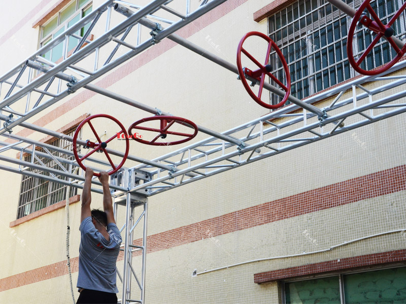 American Ninja Training Equipment Warrior Course Solutions Swing Obstacle –SPINNING WHEELS