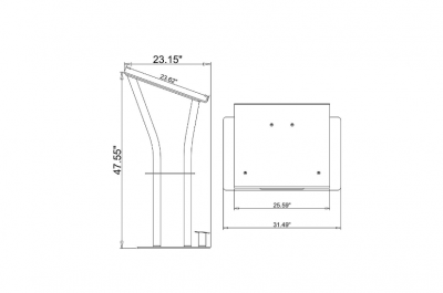 4  Aluminum Lectern 