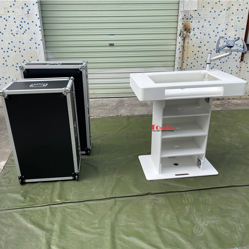 White DJ Control Tower DJ Podium Travel Stand for PIONEER XDJ-XZ DDJ-SZ DDJ-1000 DDJ-SX3 Rane One