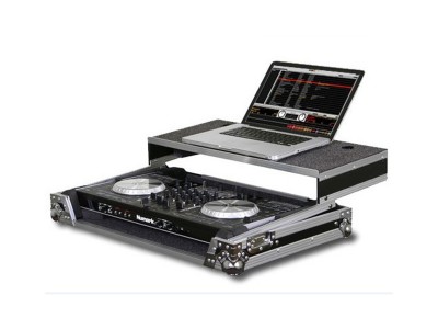 flight case for Pioneer SZ with laptop stand and wheels