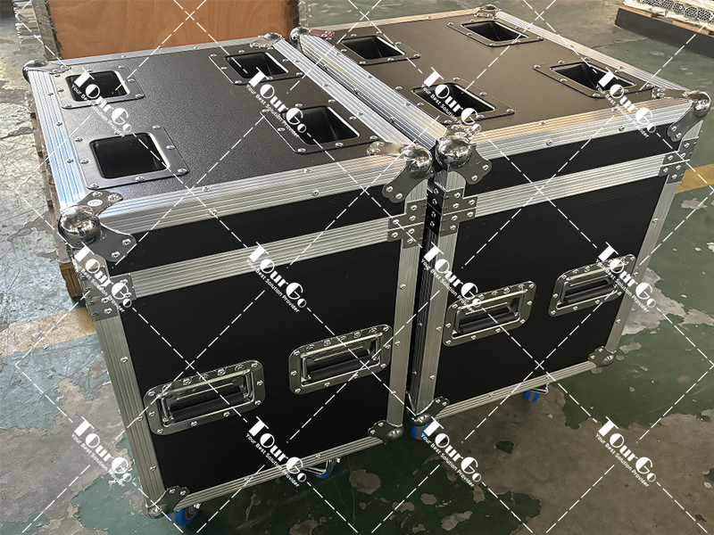 Flight road case for 12pcs 20cm height modular stage riser