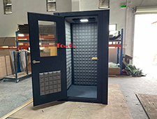 Double enhanced wall soundproof recording studio booth w127xd127xh216cm
