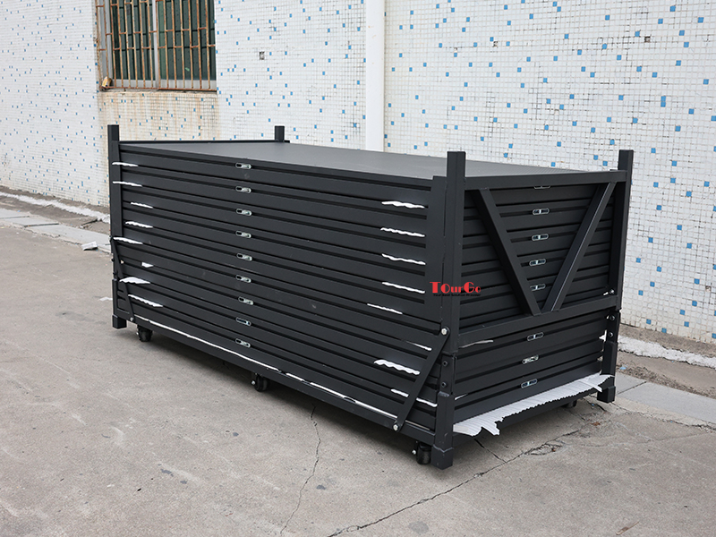 Portable Stage & Riser Storage Carts Stackable Transportation Utility Carts for 10 In1 Stage Platform with Wheels