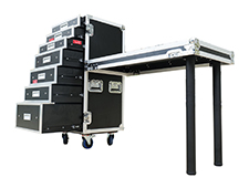 7 Drawer Production Work Case Table/ 7-Drawer Utility Case/ Attachable Standing Lid Table
