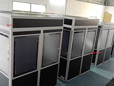 Customized Black Two Person Interpretation Booth