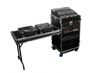 4Combo Rack with Side Table and Casters