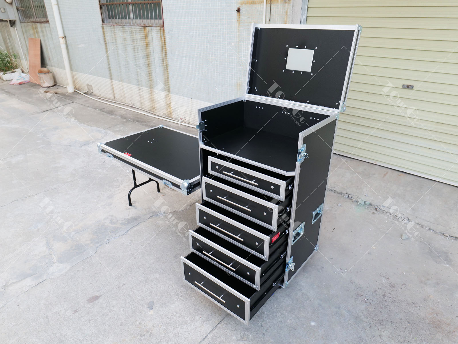 4workstation flight case