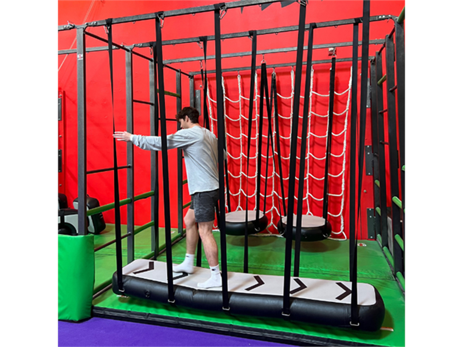 ninja warrior mobile playground ninja warrior obstacle — air bridge