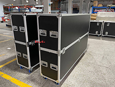 86″ 75″ Samsung LCD/LED/Plasma TV Flight Case With 4″ Wheels for 2pcs TVs