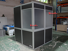 Portable Soundproof Self-Assembly Simultaneous Interpretation Booth For 2 Interpreter