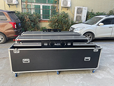 98” motorised electric LED LCD TV lift flight road case for Plasma screen