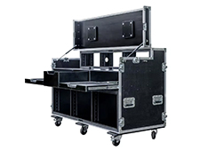 Aluminum and Plywood DJ Blackmagic Design Mobile Video Production Studio Flight Case