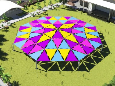 Hot sale star shaped tent, advertising sunshade tent for event, exhibition