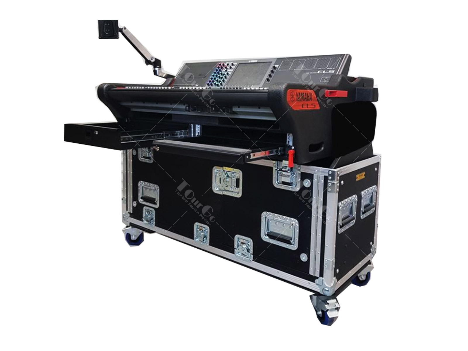 Flip flight case for Yamaha CL5 with 15cm doghouse