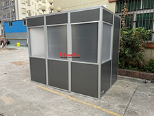 Simultaneous ISO three person interpreter translation booth
