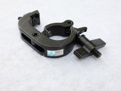 TOURGO Black Medium Duty Hook Style Clamp 48-51mm Tubing,Load Bearing 250kg
