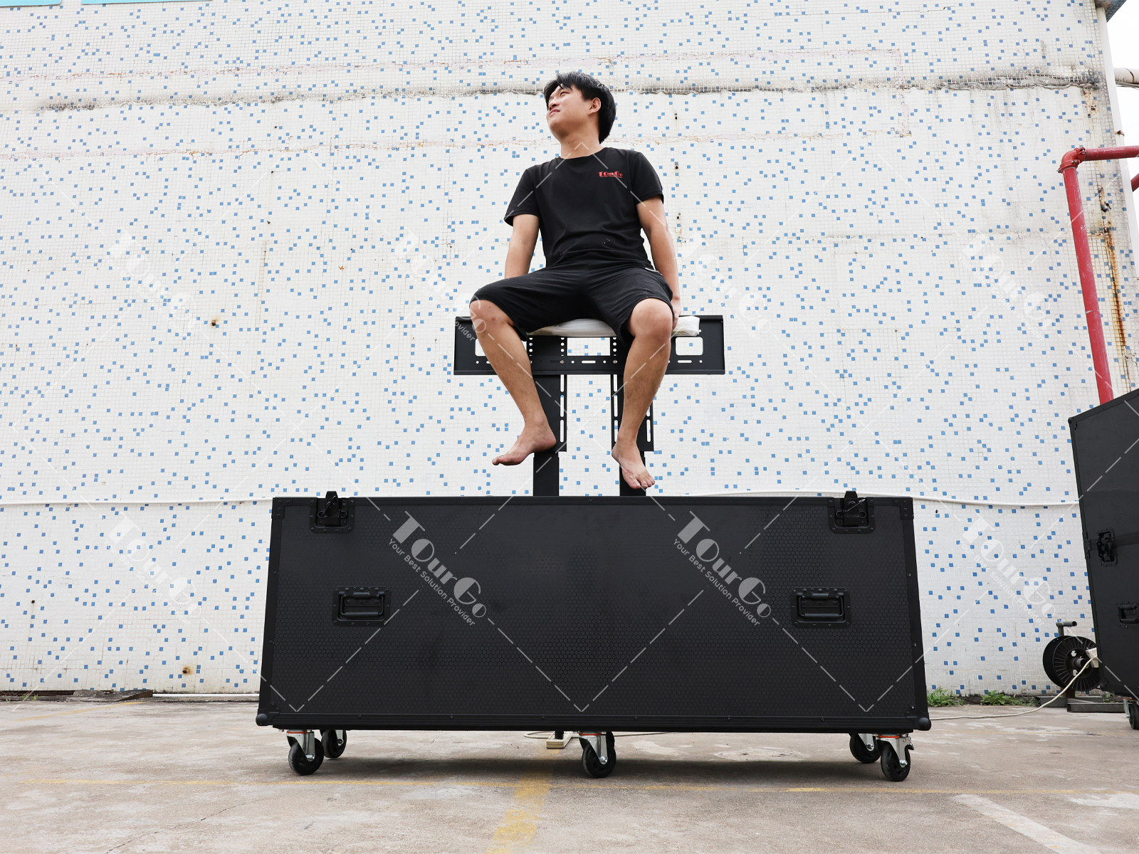 4 TV flight case