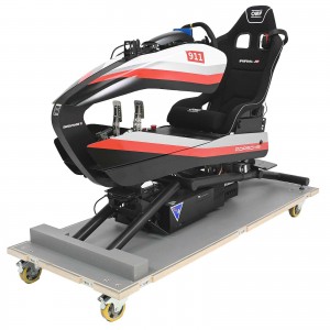 Transport case for racing simulator