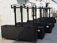 Monitor Transport case / Electric Flight Case with TV Lift for Trade Fairs/Conferences