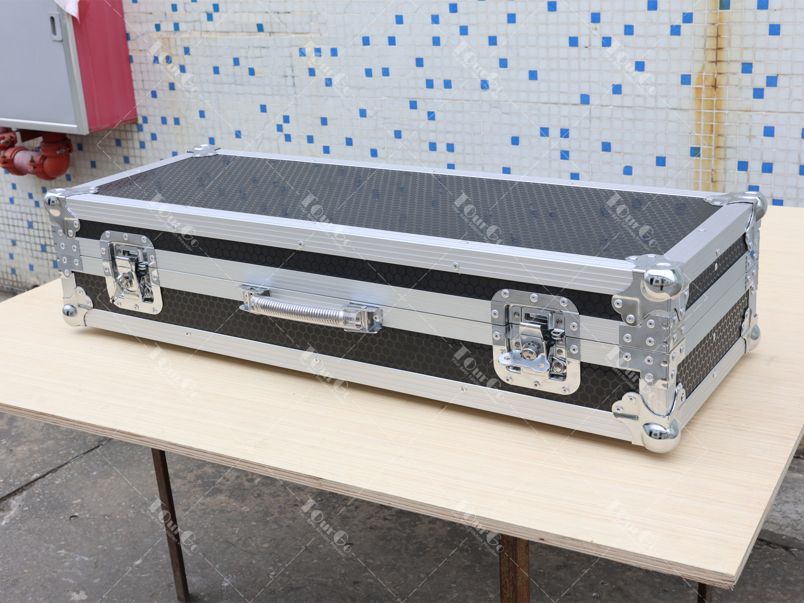 4 speaker stand flight case