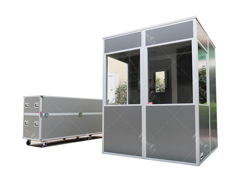 Dark Grey Standard 2-Person Simultaneous Interpretation Translation Booth