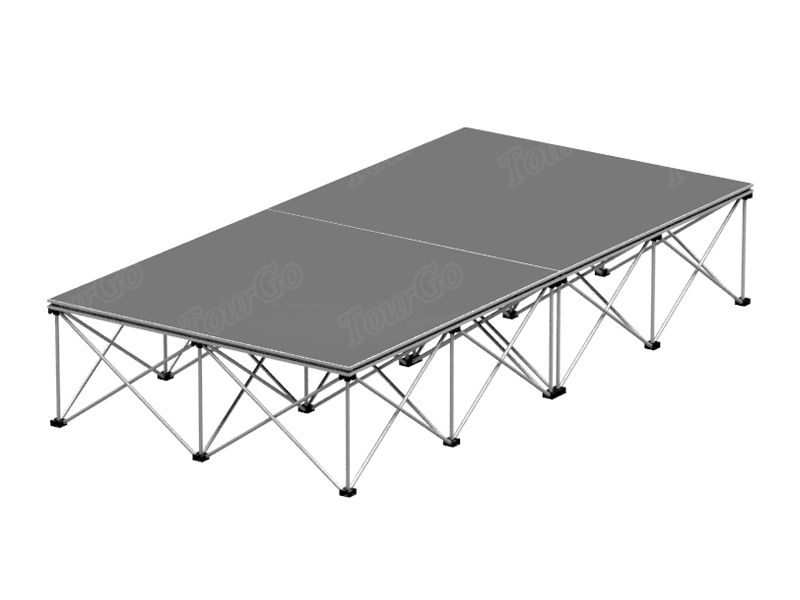 TourGo 4ft x 8ft Portable Stage Platforms Used Runway Stage Rental