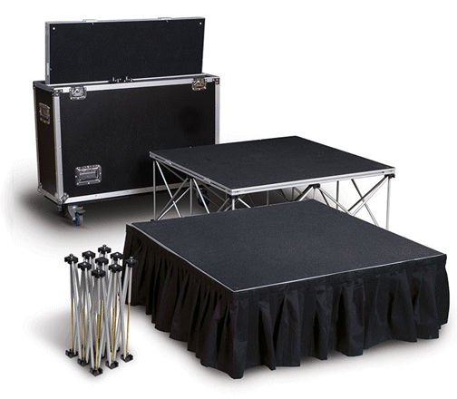 TourGo Portable Stage 4′x4′ Stage Unit