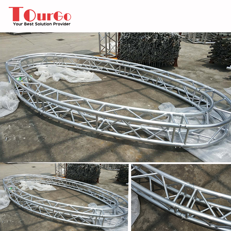 TourGo Fashion Design Special Structural Aluminum Oval Lighting Truss for Wedding