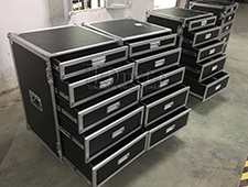TourGo Custom Black ATA 5 Drawer Flight Case With Wheels