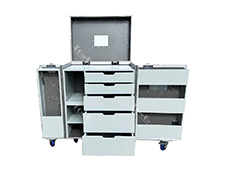 Mobile workbench tool box background wall tool box Independent workstation flight case