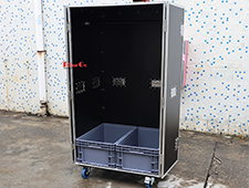 Twin Door Waterproof Mobile Wardrobe Road Flight case for Equipment Storage