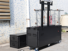 Custom Motorized 65 Inches LCD Screen Flight Case with TV Lift Mount