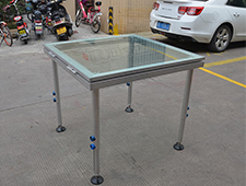 Aluminum Assembly Tempered Glass Stage 1.22*1.22m