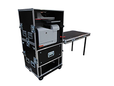 Customized Printer Flight Case With Workstation