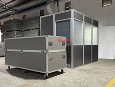 Portable Simultaneous Interpretation Cabin for Three Person Translation Booth
