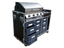 Custom Production Aluminium Flight Utility Case for Gas BBQ Gas Hob