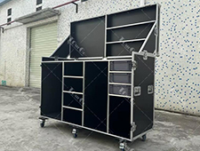 Removal Fridge Flight case Large Space With Euro Container Drawers