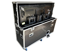Customized Size Motorised Electric Power Lift Plasma TV Flight Cases