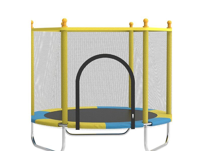 55″ Kids Trampoline With Safety Enclosure Indoor Or Outdoor