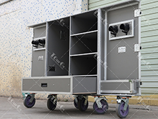 Customized Wholesale Equestrian Tack Locker 2 Saddles Storage Flight Case