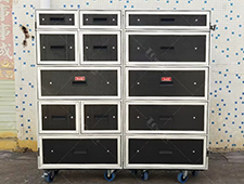 13 Roller Drawer Workbox Tour Flight Road case Aluminum Tool Box Road Flight case with Drawers Flight Case