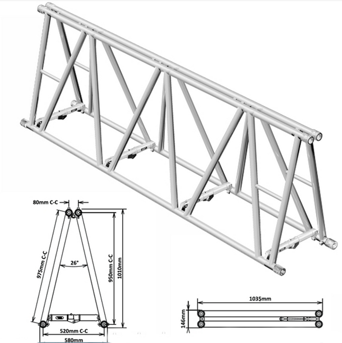 580 folding truss