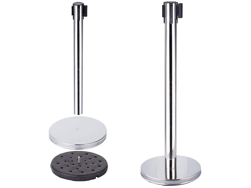 6.55ft Retractable Crowd Control Stanchions-6