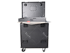 Black Cable and Truck Pack Cases Touring Flight Case with Dividers