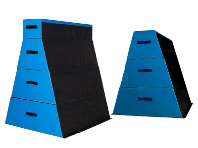 Customized ninja warrior training equipment parkour trapezoid bundle trapezoid obstacles