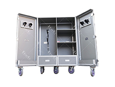 Grey Horse Equipment Case Equestrian Tack Locker 6 Saddles or 3 Saddles Storage Flight Case